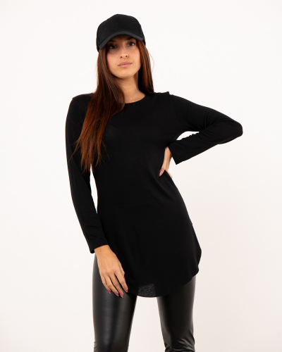 T-shirt long viscose