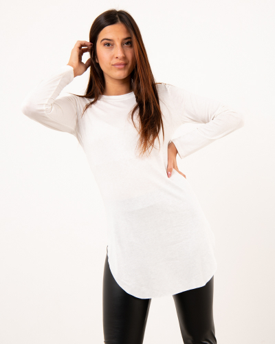 T-shirt long viscose