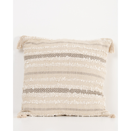 Grand coussin pompons