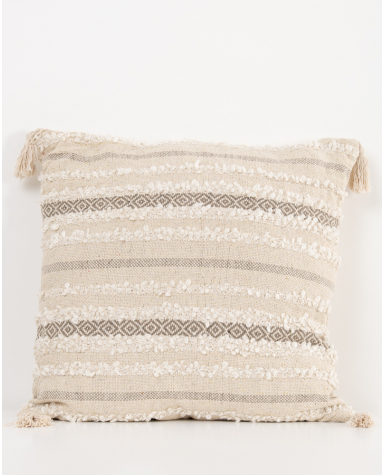 Grand coussin pompons