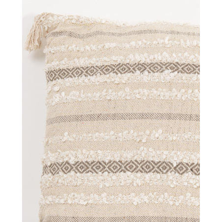 Grand coussin pompons