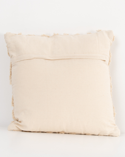 Coussin carré beige