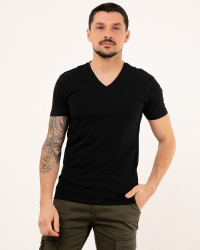 T-Shirt col v