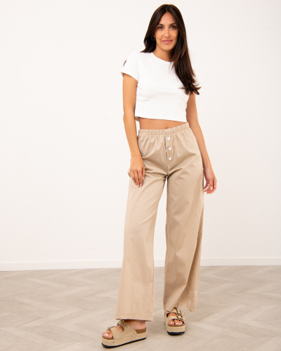 Pantalon popeline