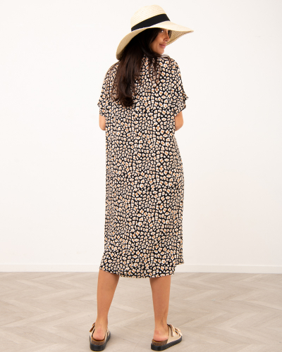 Robe longue imprimé léopard