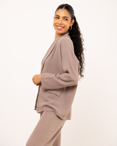 Veste en gaze de coton