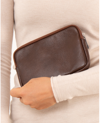 Pochette cuir