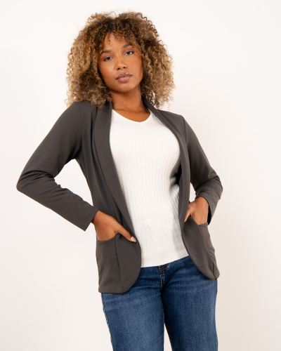 Veste longue poches