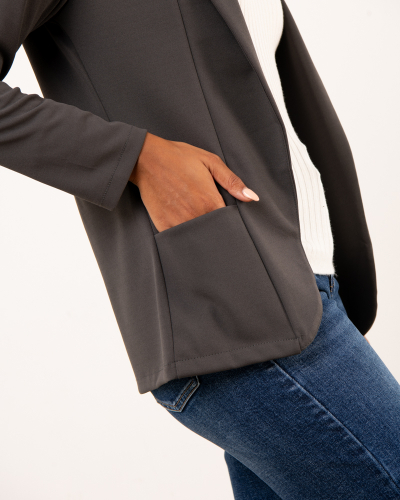 Veste longue poches