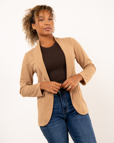 Veste longue poches