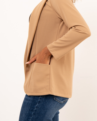 Veste longue poches