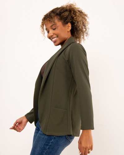 Veste longue poches