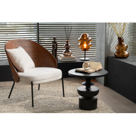 Coussin beige foncé