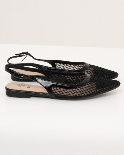 Mules pointues résille