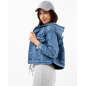 Veste jean capuche