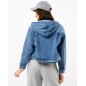 Veste jean capuche