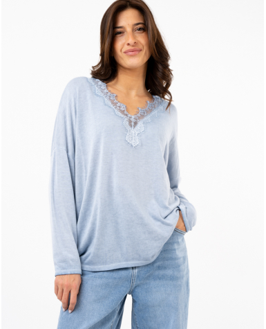 Top v dentelle