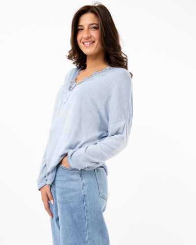 Top v dentelle