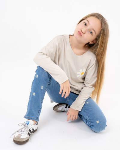 T-shirt fleurs