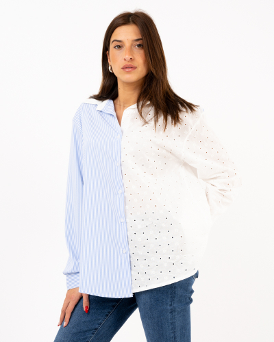 Chemise bi matiere