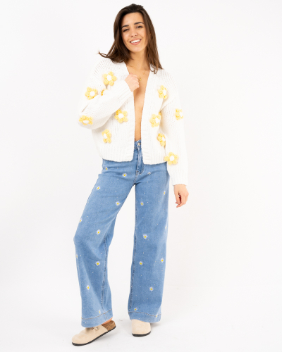 Gilet fleurs