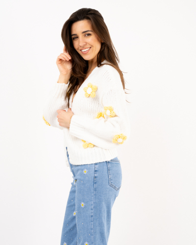 Gilet fleurs
