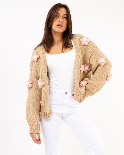 Gilet fleurs