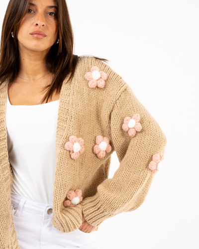 Gilet fleurs