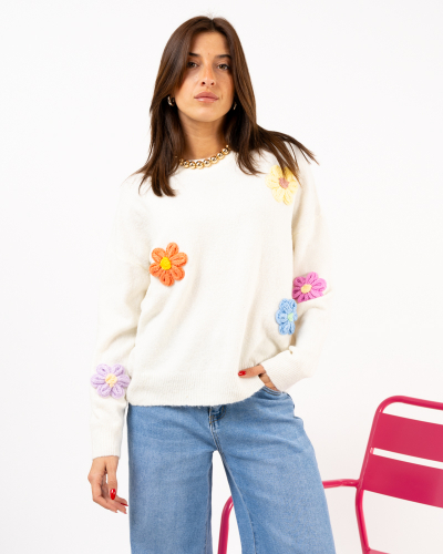 Pull fleurs