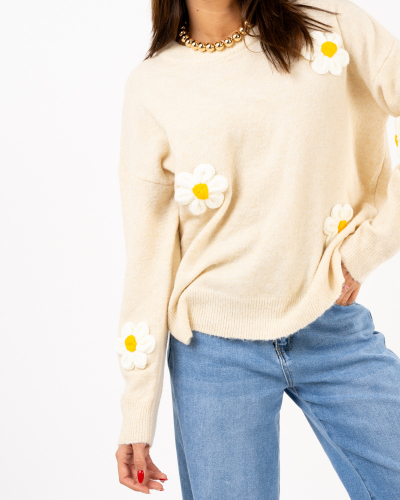 Pull fleurs