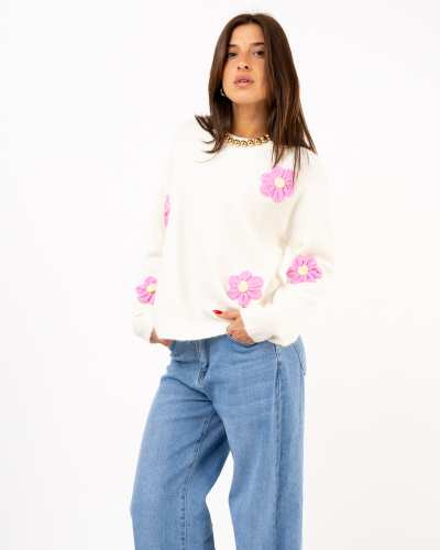 Pull fleurs