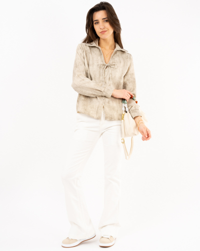 Chemise col noeud