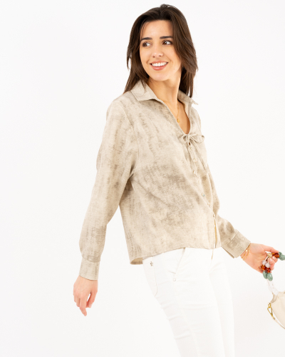 Chemise col noeud