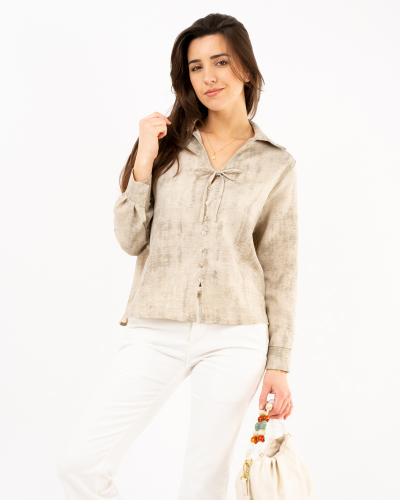 Chemise col noeud