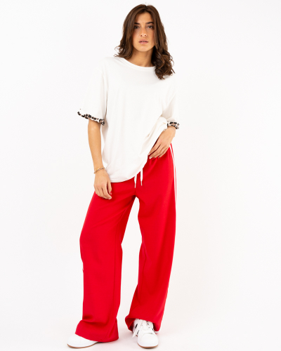 Pantalon large bandes