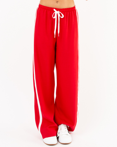 Pantalon large bandes