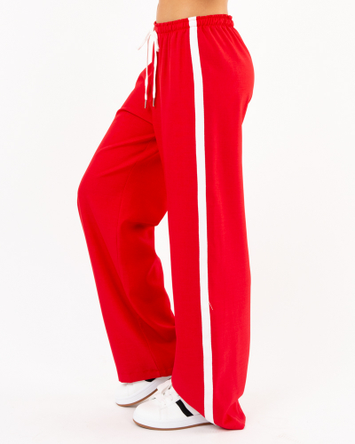 Pantalon large bandes