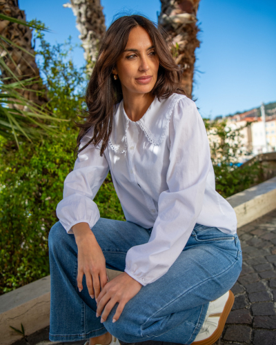 Chemise col claudine