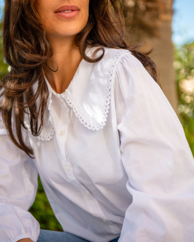 Chemise col claudine