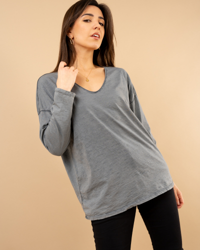 T-shirt délavé étoile