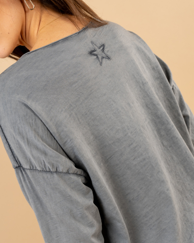 T-shirt délavé étoile