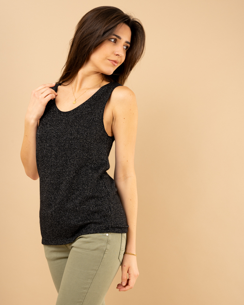 Débardeur chenille lurex