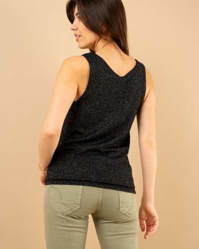 Débardeur chenille lurex