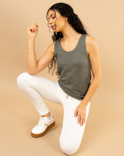 Débardeur chenille lurex