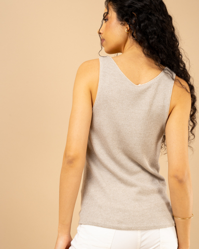 Débardeur chenille lurex