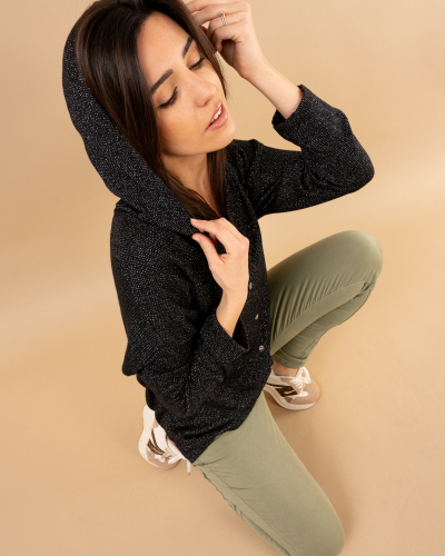 Gilet chenille lurex