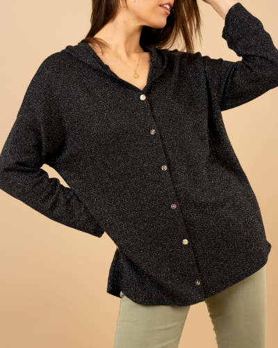 Gilet chenille lurex