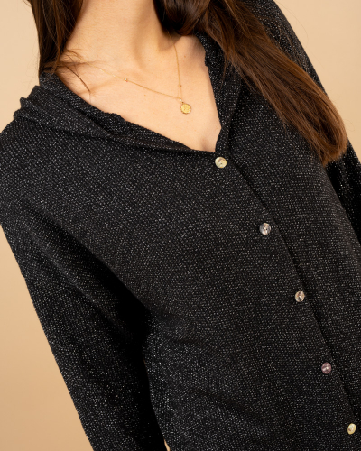 Gilet chenille lurex