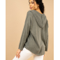 Gilet chenille lurex