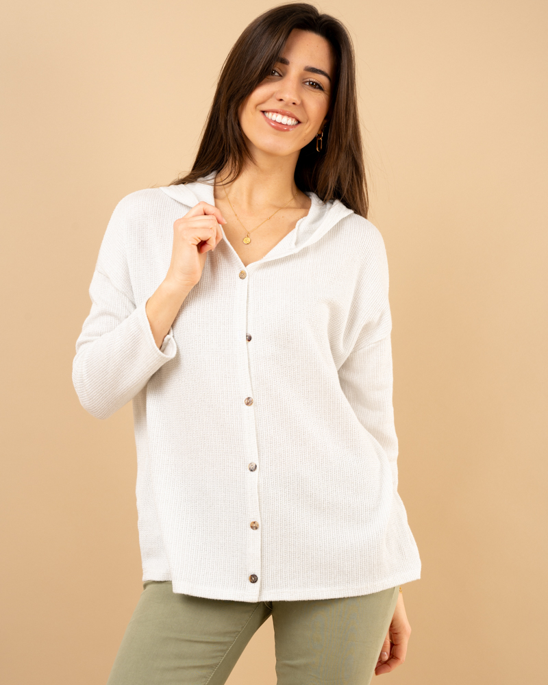 Gilet chenille lurex